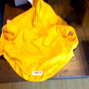 Dog raincoat.